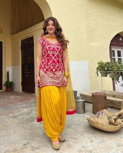 Punjabi wedding wear vichitra - punjabi,