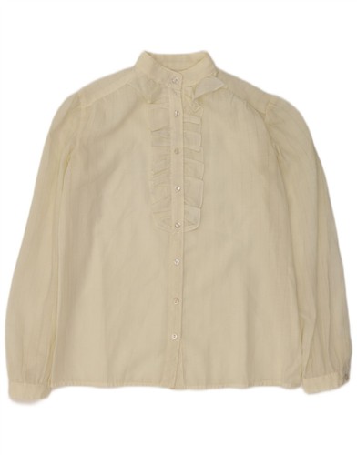 Vintage womens ruffle front - womens,