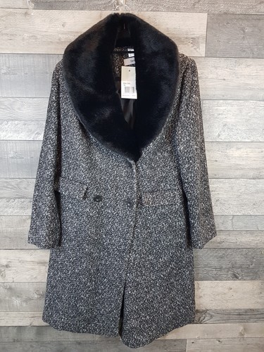 Heine boucle fur collar - boucle, coat