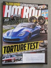 Hot Rod Magazine 2022 March Torture Test 1934 Ford Roadster Vintage Racing Photo