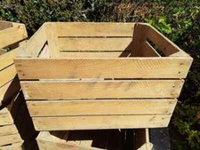 BARGAIN CLEARANCE Wooden vintage Crate Boxes Storage Apple Fruit Box Crates.