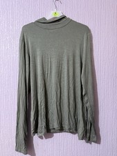 Primark grey lightweight turtle neck long sleeve top size XL