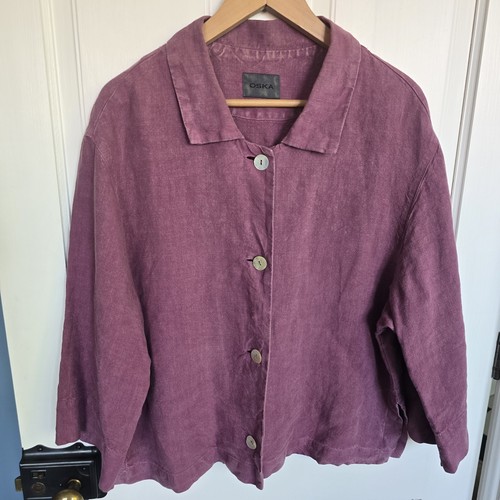 Oska linen jacket - size, 2