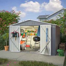 Garden shed 10x8ft - metal, apex