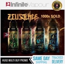 ZEUS JUICE 50ml & 100ml Premium UK E-Liquid - 0mg No Nicotine. MULTIBUY DISCOUNT