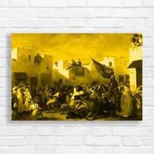 Moroccan Street Scene Yellow