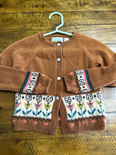 Gucci brown wool knit - brown,