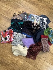 Vintage Job Lot 12 Scarves