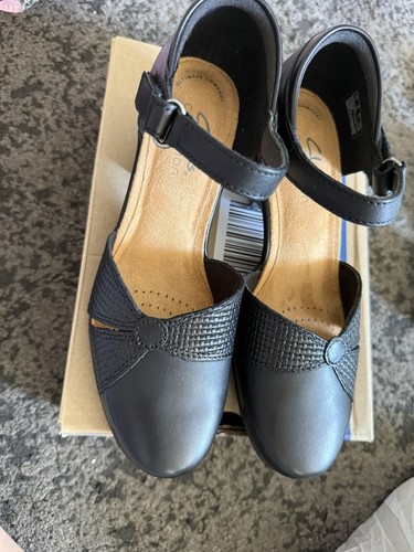 Clarks emily rae black leather - clarks,
