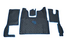 Eco leather floor mats set - leather,