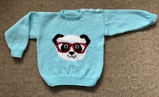 Hand Knitted Children’s Panda Jumper