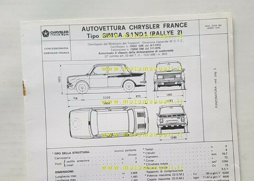 1976 simca 1000 - rallye, dgm