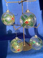 Vintage 4 x Christmas Baubles