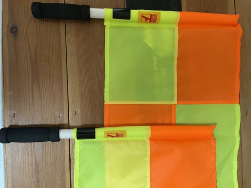 Football linesman flags with