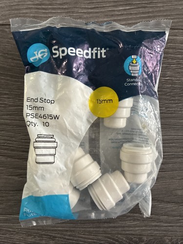 Pack 15mm speedfit stop - 10,