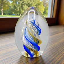 Beautiful Blue & Gold Spiral