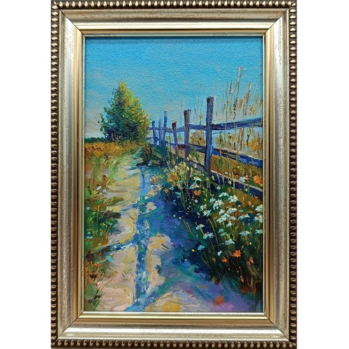 Country road original oil - country,