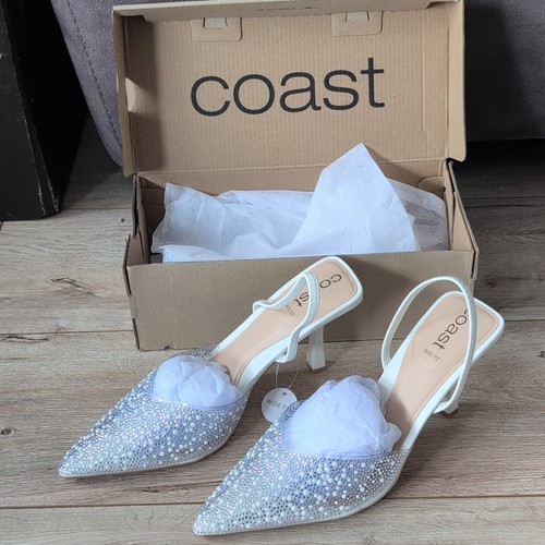 Coast white court shoes - court,