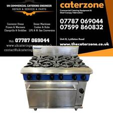 Blue Seal Natural Gas 6 Burner Cooker with Oven Range Refurbished