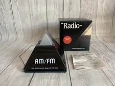 Vintage AM/FM Radio Pyramid Shape -  Battery Operated Base Reflect Acoustic