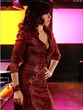 DIANE VON FURSTENBERG PURE SILK RED LEOPARD PRINT DRESS ASO AMY WINEHOUSE