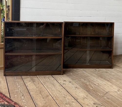 Pair midcentury oak - of,
