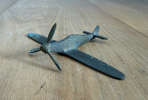 Vintage wwii trench art model - art,