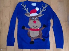 Atmosphere Reindeer Blue Print