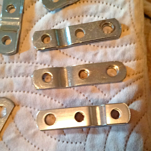 Metal silver brackets 6pc - silver,