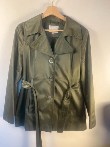 John lewis womens green trench - womens,