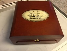 DANBURY MINT WOODEN STORAGE COIN COLLECTORS CASE