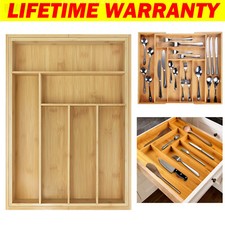 Wooden cutlery drawer - cutlery, tray
