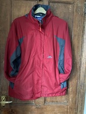 Ladies Size L Red Regatta Water Proof Jacket. Double Zipped To Add Fleece Liner