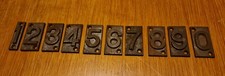 Cast iron railway numbers approx 55mm x 30mm 