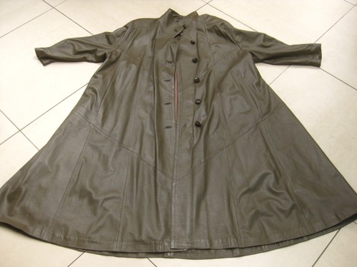 Steampunk leather trench coat - steampunk,