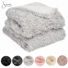 Sienna fluffy shaggy - sienna, blanket