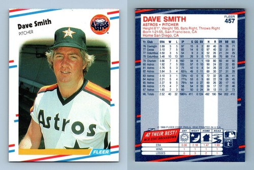 Dave smith astros 457 - smith, fleer
