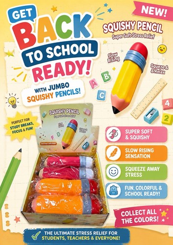 Jumbo squishy pencil toy - squishy,