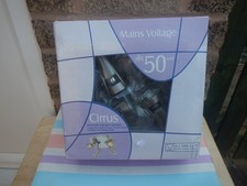 CIRRUS B & Q DIMMABLE HALOGEN SPOTLIGHT X 4 BRUSHED CHROME FINISH NEW CEILING