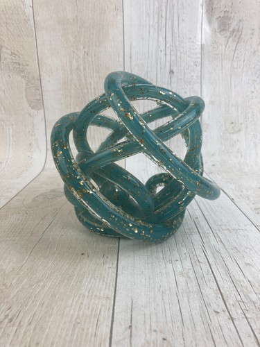 Hand blown glass art tangled - blown, 'tangled