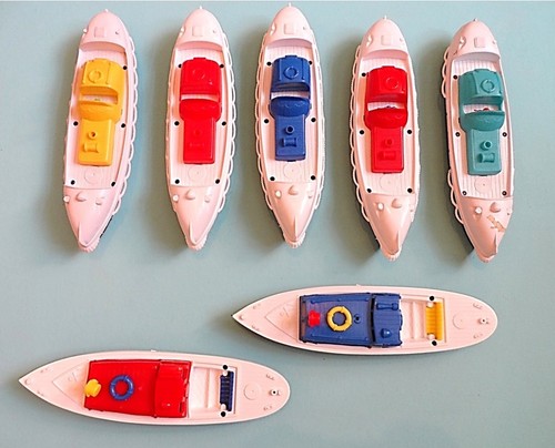 Vintage plastic lifeboats - vintage,
