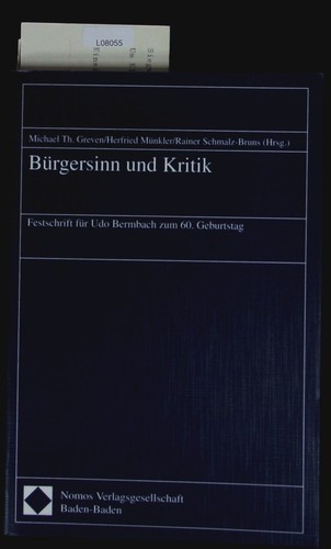 Bürgersinn und kritik - bürgersinn,