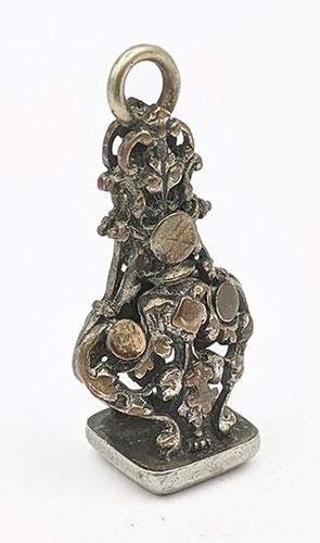 Antique silver plate - antique, letter