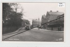 BRADFORD   / HEATON Yorkshire  Tram No 71 at the Terminus / Shop / houses  RP