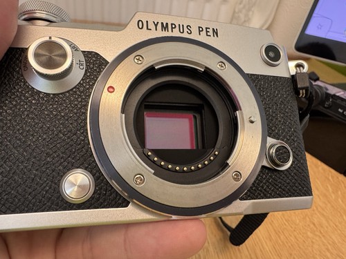 Olympus pen silver body - olympus, pen-f