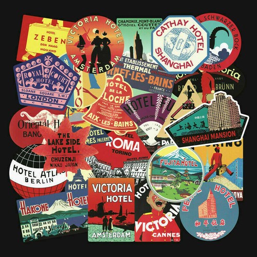 Lot retro vintage travel - lot, of
