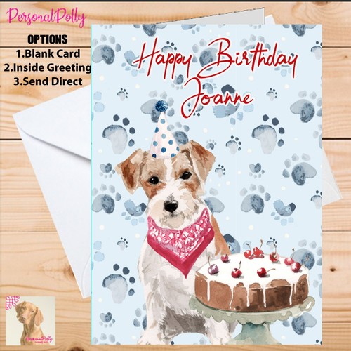 Personalised jack russell card - jack,