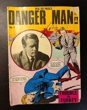 Danger Man Comic No. 1 68 Pages Thorpe & Porter Trouble In Turkey Vintage Comic