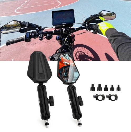 Foldable side mirrors black - side,