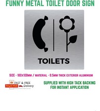 Funny Rude Unisex Toilet Bathroom Door Pub Garage Bar Man Cave Metal Sign